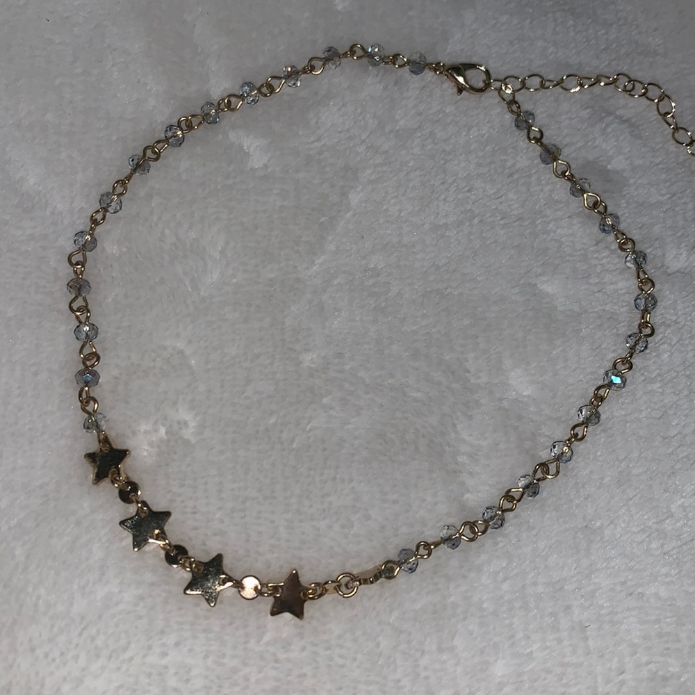 🐬Francescas Five Star Necklace with Blue Gems